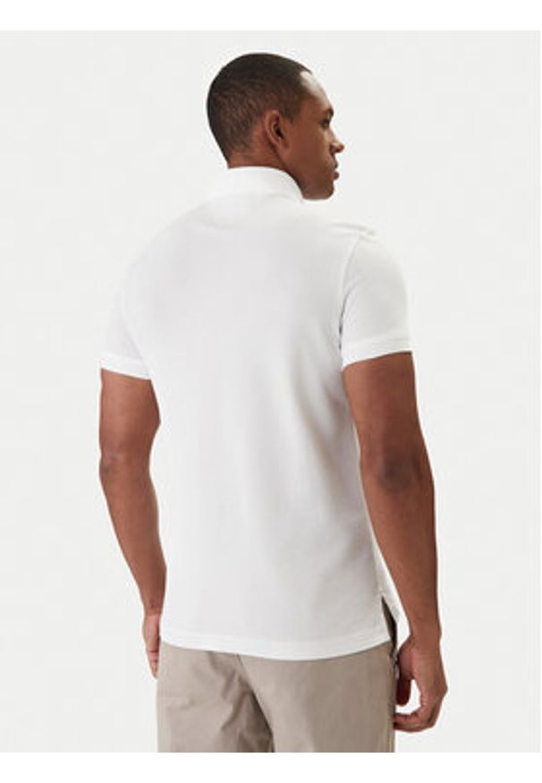 TOMMY HILFIGER - Tommy Hilfiger Polo 1985 MW0MW17771 Biały Slim Fit. Typ kołnierza: polo. Kolor: biały. Materiał: bawełna