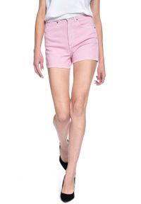 Wrangler - DAMSKIE SZORTY WRANGLER SHORT W22DW1P10. Kolor: różowy #6