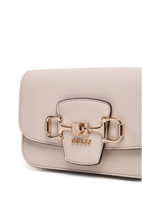 Guess Torebka Janie HWVG99 10210 Écru. Kolor: kremowy. Materiał: skórzane