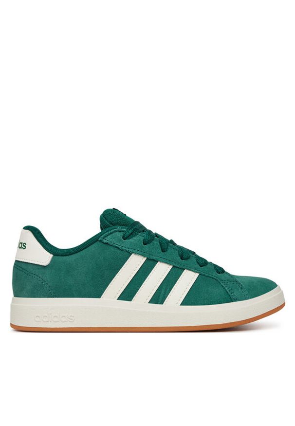 Adidas - adidas Sneakersy Grand Court 00s JP5893 Zielony. Kolor: zielony. Materiał: zamsz, skóra