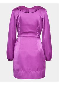 Please Sukienka koktajlowa A1NKOG1000 Fioletowy Regular Fit. Kolor: fioletowy. Materiał: syntetyk. Styl: wizytowy