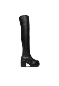 Bronx Muszkieterki High Knee Boots 14295-A Czarny. Kolor: czarny. Materiał: materiał #1