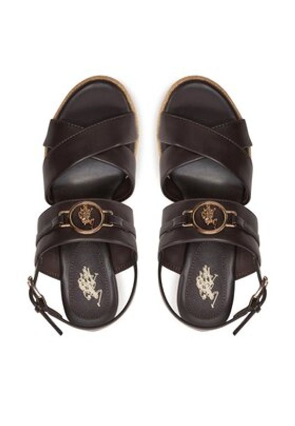 U.S. Polo Assn. Espadryle Aylin016 Brązowy. Kolor: brązowy. Materiał: skóra
