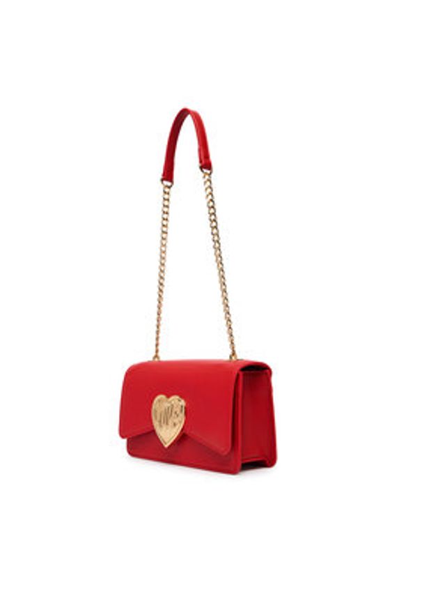 Love Moschino - LOVE MOSCHINO Torebka JC4147PP1OL1650A Czerwony. Kolor: czerwony. Materiał: skórzane