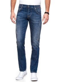 Mustang - JEANSY MĘSKIE MUSTANG Chicago Tapered DENIM BLUE 1006586 5000 984. Stan: podwyższony #5