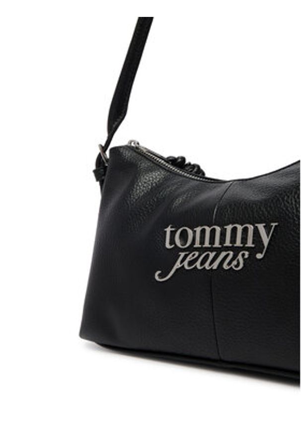 Tommy Jeans Torebka Tjw Bold Shoulder Bag AW0AW18468 Czarny. Kolor: czarny. Materiał: skórzane