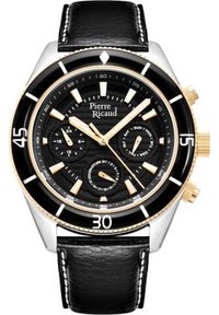 Zegarek Pierre Ricaud Zegarek męski Pierre Ricaud P97248.X214QF czarny. Kolor: czarny #1