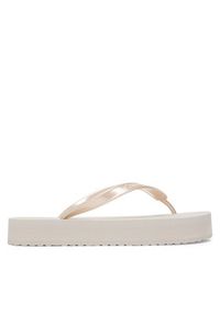 Calvin Klein Japonki Flatform Flip Flop Met Tpu HW0HW03120 Srebrny. Kolor: srebrny. Materiał: syntetyk #2