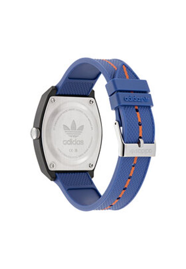 Adidas - adidas Zegarek Project Two AOST25037 Czarny. Kolor: czarny. Materiał: guma