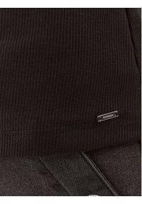Morgan Bluzka 232-DOUAZ Czarny Slim Fit. Kolor: czarny. Materiał: syntetyk, wiskoza #5