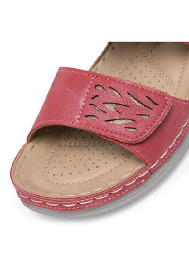 Clara Barson Klapki WYL05010-11 Czerwony. Kolor: czerwony. Materiał: syntetyk