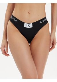 Calvin Klein Swimwear Dół od bikini KW0KW02353 Czarny. Kolor: czarny. Materiał: syntetyk