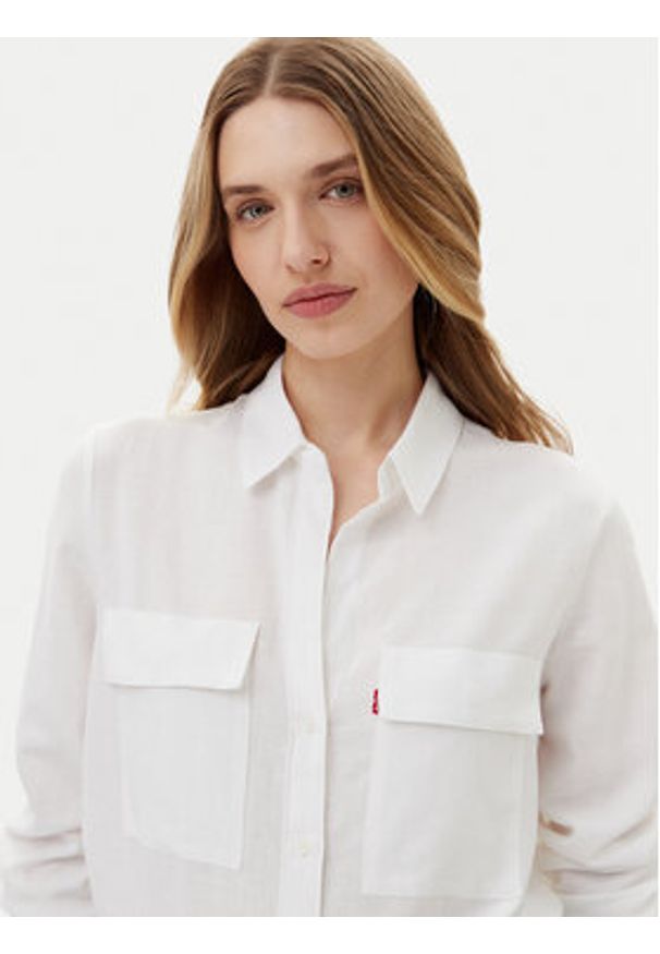 Levi's® Koszula Doreen A7467-0006 Biały Regular Fit. Kolor: biały. Materiał: bawełna