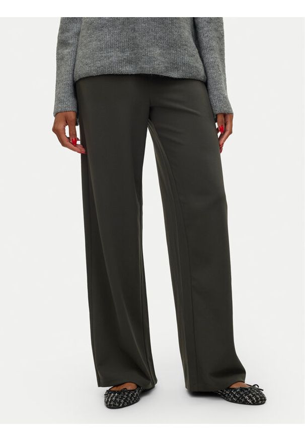 Vero Moda Spodnie materiałowe Berlin 10318454 Szary Wide Leg. Kolor: szary. Materiał: syntetyk