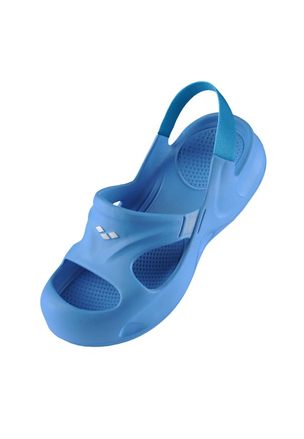 Klapki na basen dla dzieci Arena Softy Kids Hook. Kolor: niebieski. Styl: sportowy