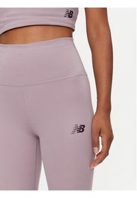 New Balance Legginsy NB Harmony WP41127 Fioletowy Slim Fit. Kolor: fioletowy. Materiał: syntetyk #4