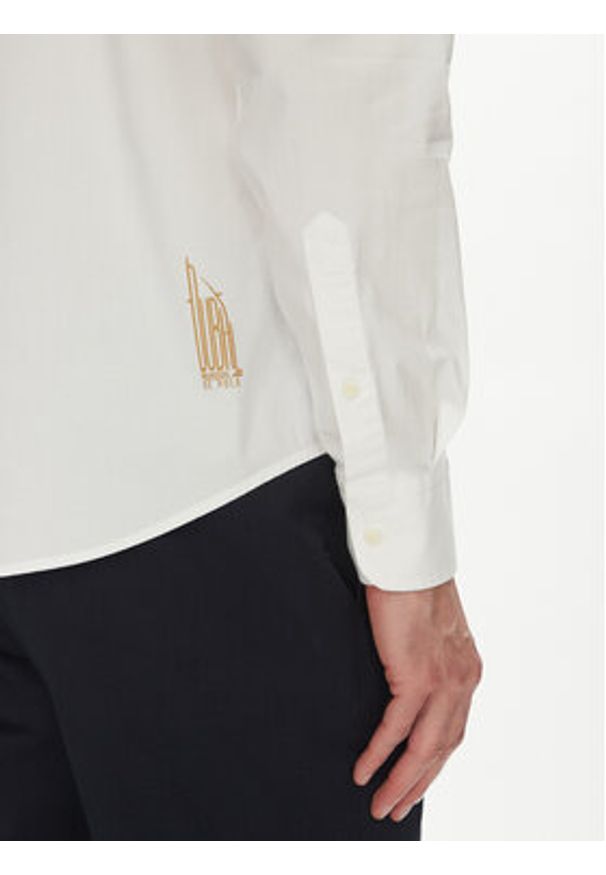 La Martina Koszula Alfred MAC601 PP483 Biały Regular Fit. Kolor: biały. Materiał: bawełna