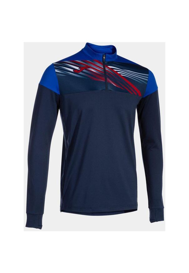 Joma Elite IX męska bluza sportowa Navy-Royal L. Kolor: niebieski. Materiał: poliester, elastan. Sport: bieganie