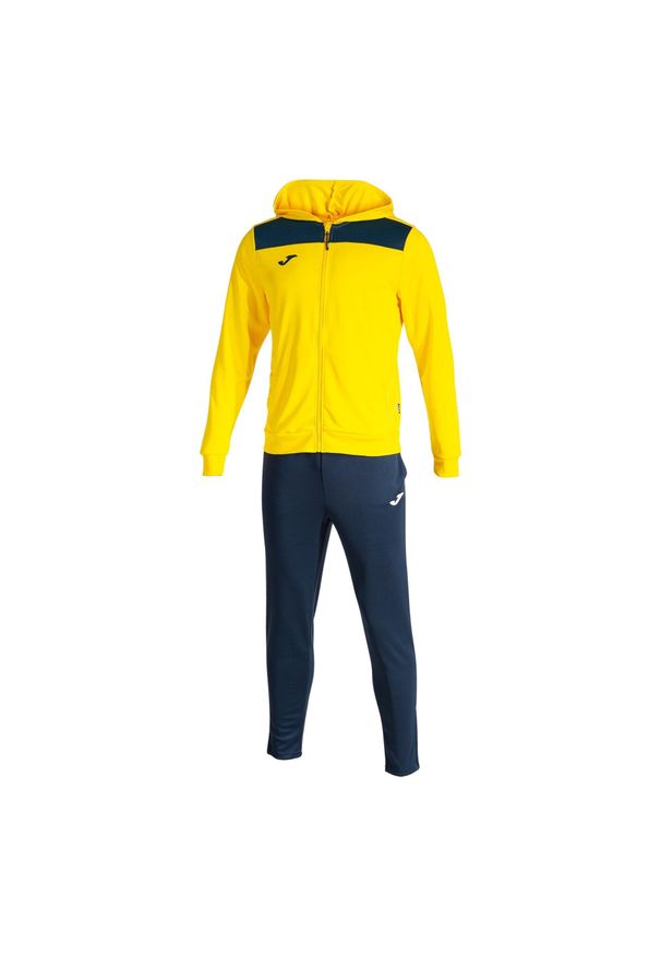 Dres Joma Phoenix II. Kolor: niebieski, wielokolorowy, żółty. Materiał: dresówka. Sport: fitness, piłka nożna