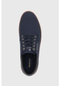 GANT - Gant Tenisówki Prepville męskie kolor granatowy. Nosek buta: okrągły. Zapięcie: sznurówki. Kolor: niebieski. Materiał: guma #2