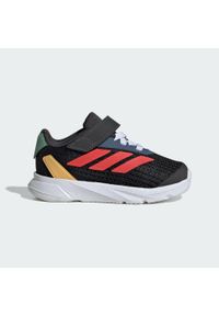 Adidas - Buty adidas x Disney Mickey and Friends Duramo SL Kids. Kolor: czerwony, szary, wielokolorowy, żółty. Materiał: materiał. Wzór: motyw z bajki. Sport: bieganie