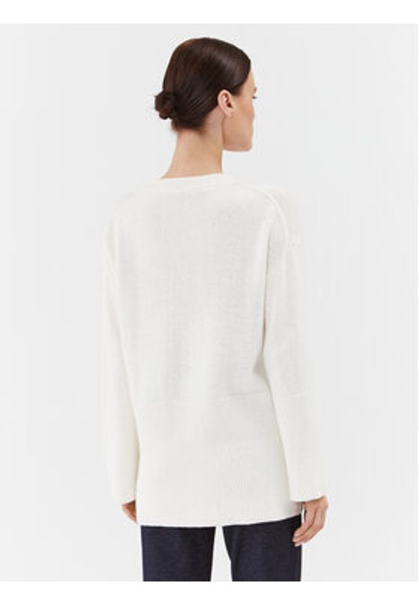 Marella Sweter Anta 2333664137200 Biały Regular Fit. Kolor: biały. Materiał: syntetyk, wełna