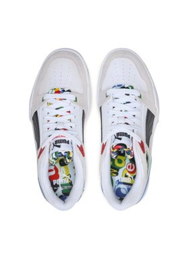 Puma Sneakersy Slipstream Trash Talk Jr 394357 01 Biały. Kolor: biały. Materiał: skóra