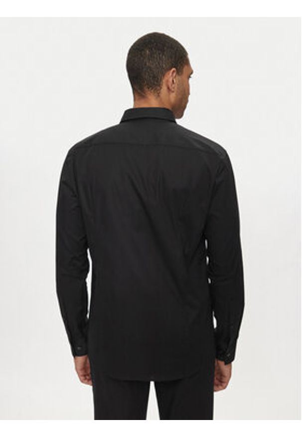 Hugo Koszula Ermo 50505315 Czarny Slim Fit. Kolor: czarny. Materiał: bawełna