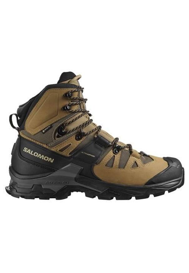 salomon - Buty trekkingowe męskie Salomon Quest 4 Gtx. Wysokość cholewki: za kostkę. Kolor: wielokolorowy. Materiał: skóra, tkanina. Szerokość cholewki: normalna