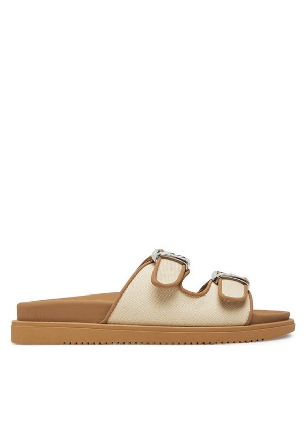 Marella Klapki Giralda 2513521087200 Beżowy. Kolor: beżowy. Materiał: materiał