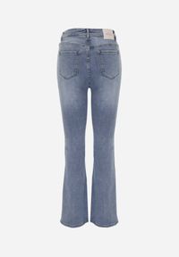 Born2be - Niebieskie Klasyczne Jeansy Dzwony z Bawełną z Regularnym Stanem Aalona. Okazja: na co dzień, na spotkanie biznesowe, do pracy. Kolekcja: plus size. Kolor: niebieski. Styl: klasyczny #8