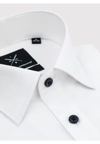 Pako Lorente - PAKO LORENTE – Gładka bawełniana koszula męska długi rękaw. Okazja: na spotkanie biznesowe. Materiał: bawełna. Długość rękawa: długi rękaw. Długość: długie. Wzór: gładki. Styl: biznesowy #4