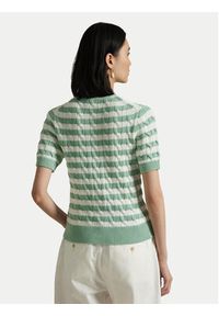 Polo Ralph Lauren Kardigan 211965757001 Zielony Slim Fit. Typ kołnierza: polo. Kolor: zielony. Materiał: bawełna #4