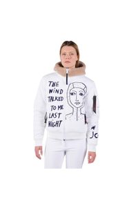 Kurtka narciarska Rossignol JCC damska W Yety Fleecy Bomber JKT biała. Kolor: biały. Sezon: zima. Sport: narciarstwo