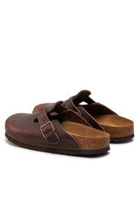 Birkenstock Klapki Boston SFB 159713 Brązowy. Kolor: brązowy. Materiał: skóra, nubuk #5