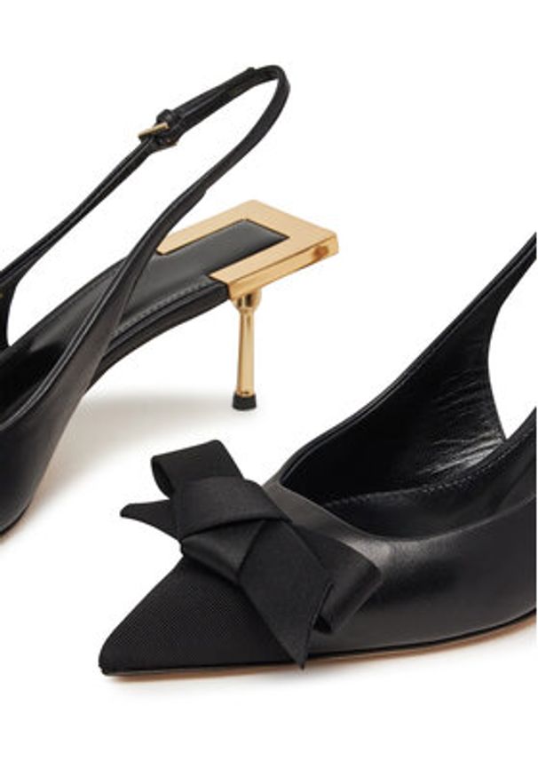 Elisabetta Franchi Czółenka SA-05L-51E2 Czarny. Kolor: czarny. Materiał: skóra