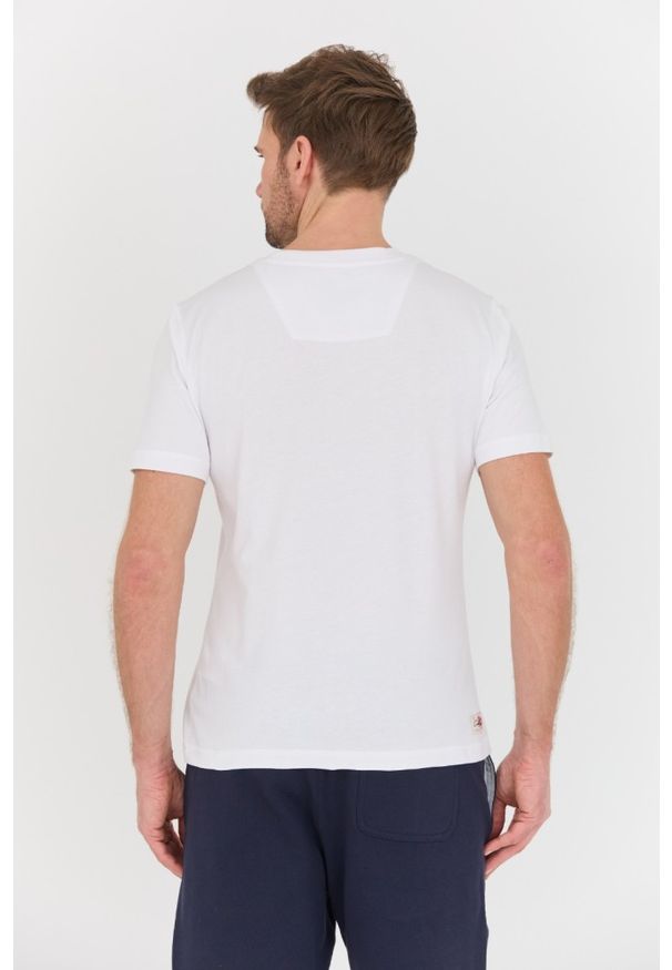 Aeronautica Militare - AERONAUTICA MILITARE Biały bawełniany męski t-shirt M.C., Rozmiar L. Kolor: biały. Materiał: bawełna