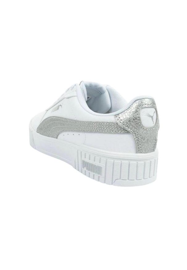 Puma - Damskie/Trenery Ze Skóry Ekologicznej Carina 2.0. Kolor: biały. Materiał: skóra ekologiczna. Styl: sportowy