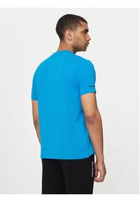 Karl Lagerfeld - KARL LAGERFELD T-Shirt 755400 Niebieski Regular Fit. Typ kołnierza: dekolt w karo. Kolor: niebieski. Materiał: bawełna #5