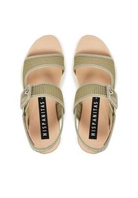 Hispanitas Sandały HV264636 C001 Zielony. Kolor: zielony. Materiał: materiał #6