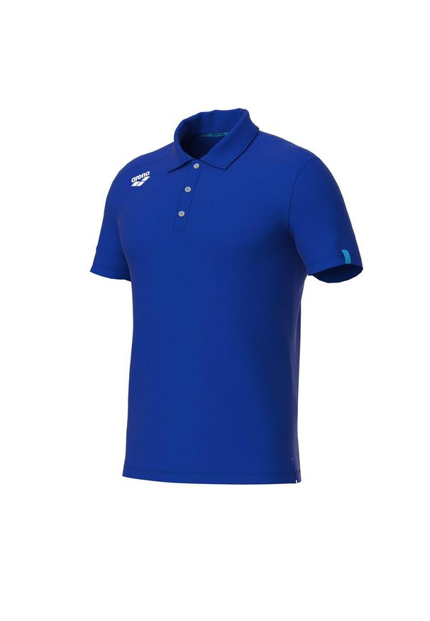 Polo Arena Team Solid. Typ kołnierza: polo. Kolor: niebieski