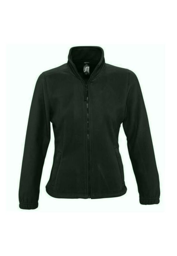 SOL'S - Damska Bluza Polarowa North Fleece Jacket. Kolor: zielony. Materiał: polar. Sezon: zima