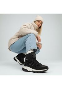 Czarne Śniegowce Mustang Ocieplane Buty Damskie. Kolor: czarny. Materiał: futro, skóra ekologiczna. Sezon: zima. Styl: elegancki #10