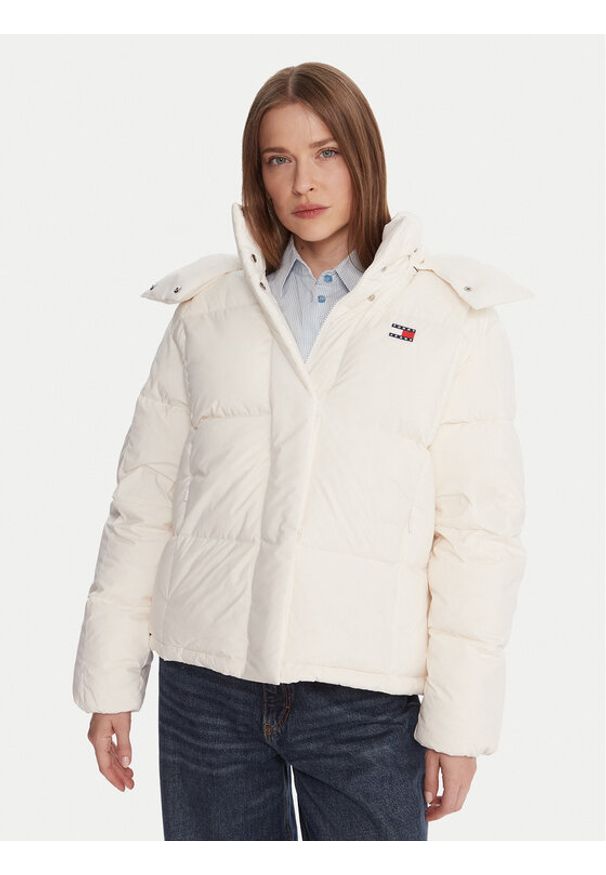 Tommy Jeans Kurtka puchowa Alaska DW0DW21623 Écru Relaxed Fit. Materiał: syntetyk