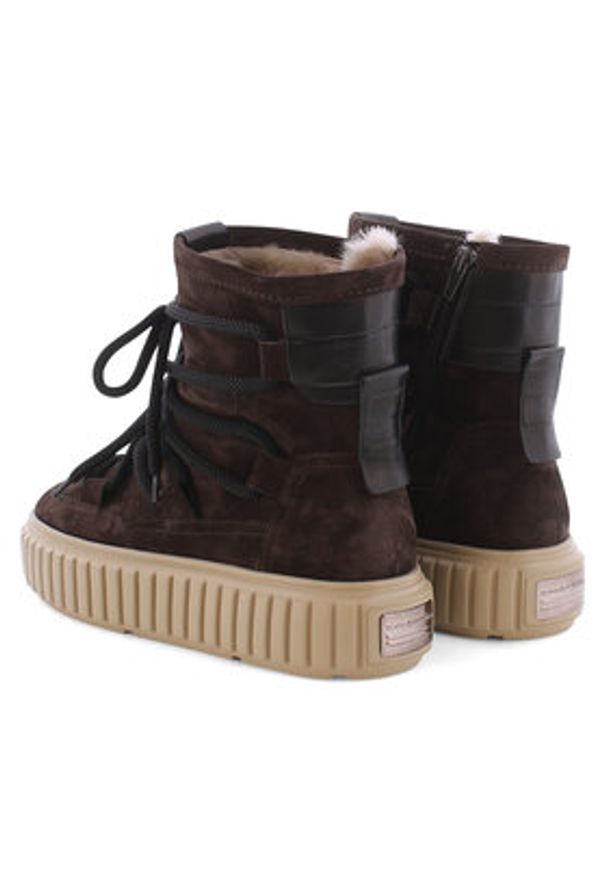 KENNEL&SCHMENGER - Kennel & Schmenger Śniegowce Zap 61-25910.658 Brązowy. Kolor: brązowy. Materiał: skóra, zamsz