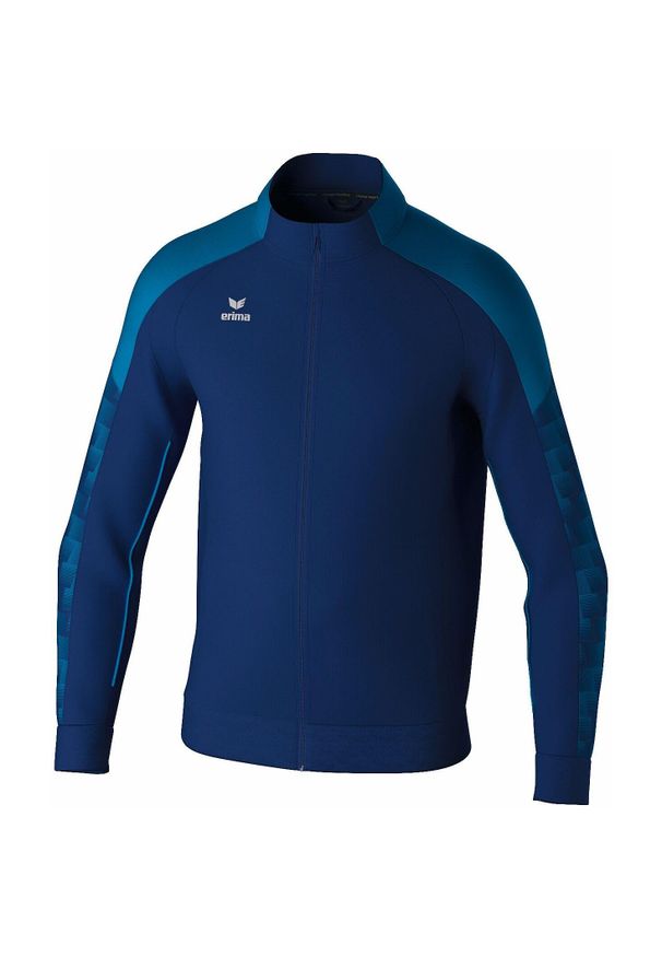 ERIMA - Kurtka z dresu Erima Evo Star. Kolor: niebieski. Materiał: dresówka. Długość rękawa: raglanowy rękaw