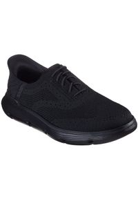 skechers - Adidasy Skechers Garza - Palma, Mężczyźni. Kolor: czarny. Materiał: materiał