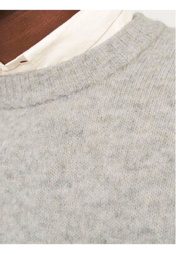 Jack & Jones - Jack&Jones Sweter Rollie 12215468 Szary Relaxed Fit. Kolor: szary. Materiał: syntetyk