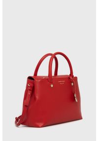 Emporio Armani torebka kolor czerwony. Kolor: czerwony. Rodzaj torebki: na ramię
