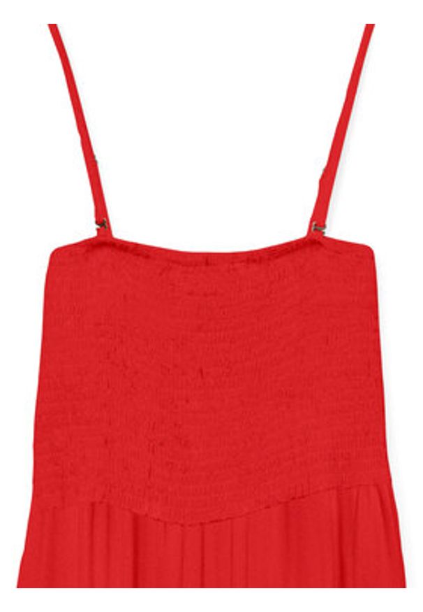 Vero Moda Sukienka letnia Easy 10328766 Czerwony Regular Fit. Kolor: czerwony. Materiał: wiskoza. Sezon: lato